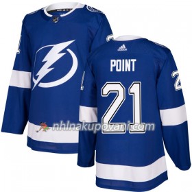 Tampa Bay Lightning Dresy Brayden Point 21 Adidas 2017-2018 Modrá Authentic - Pánské